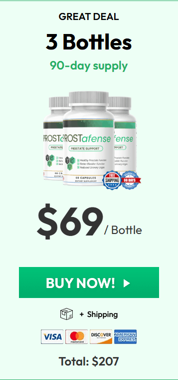 ProstAfense three bottles order